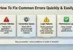 how to fix common errors quickly & easily