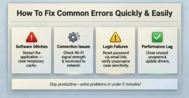 how to fix common errors quickly & easily