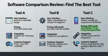 software comparison review find the best tool