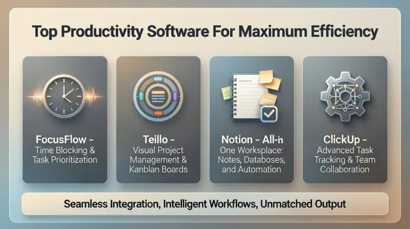 top productivity software for maximum efficiency